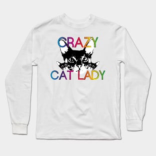 Crazy cat lady official outfit Long Sleeve T-Shirt